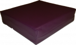 Orthopädische Sitzerhöhung Kunstleder violett 43 x 40 x 8 cm