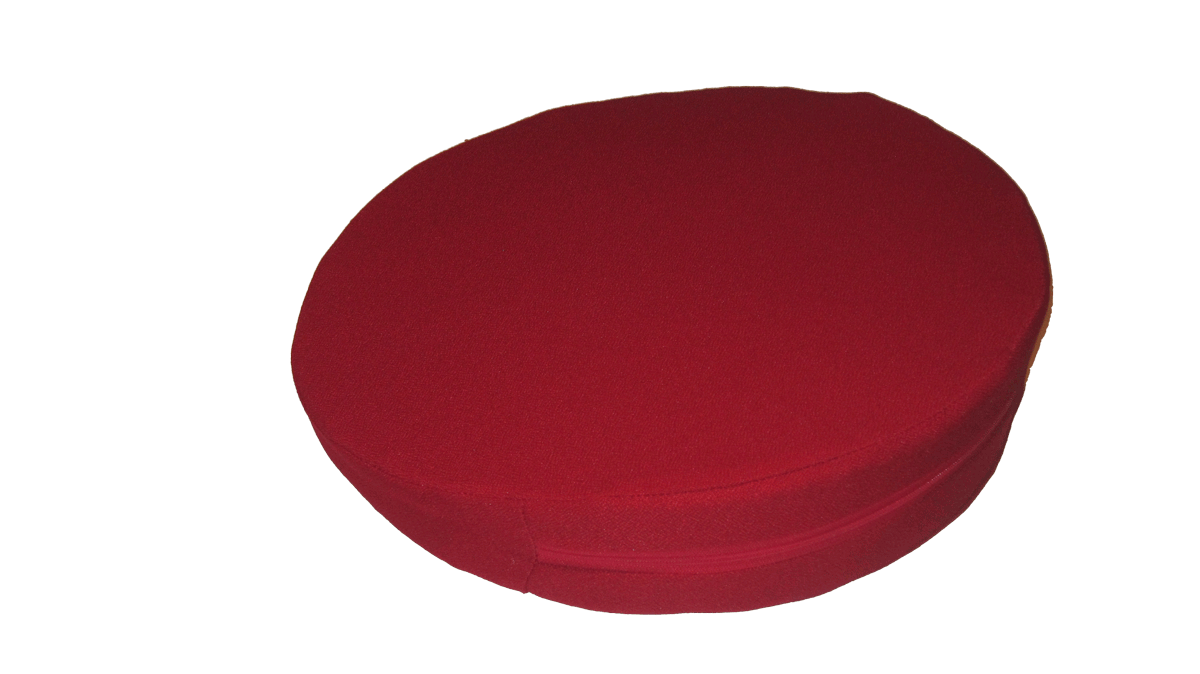 Keilkissen Rot -rund- Gr&ouml;&szlig;e M 38 x 5/1 cm