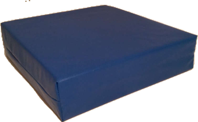 Sitzerhoeung Kunstleder blau