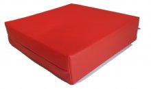 Orthopädische Sitzerhöhung Kunstleder rot 43 x 40 x 6 cm