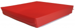 Spielpolster,Spielmatte,Bodenmatte,Kunstleder Rot 50x50x5 cm