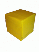 Sitzwürfel - 40 x 40 x 40 cm - gelb